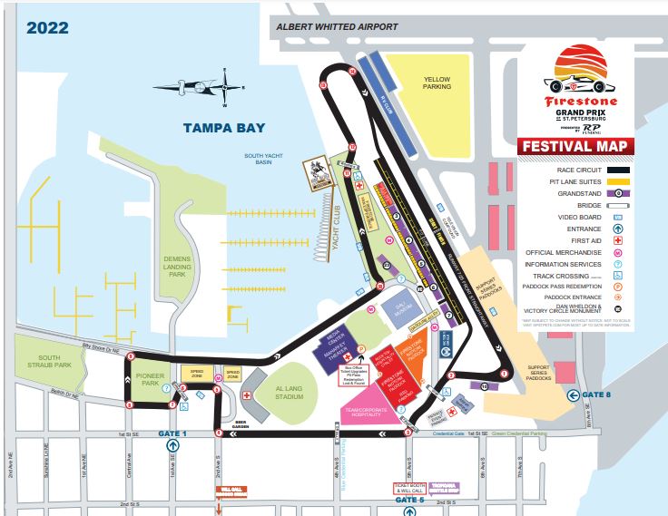 2022 Firestone Grand Prix of St. Petersburg Map