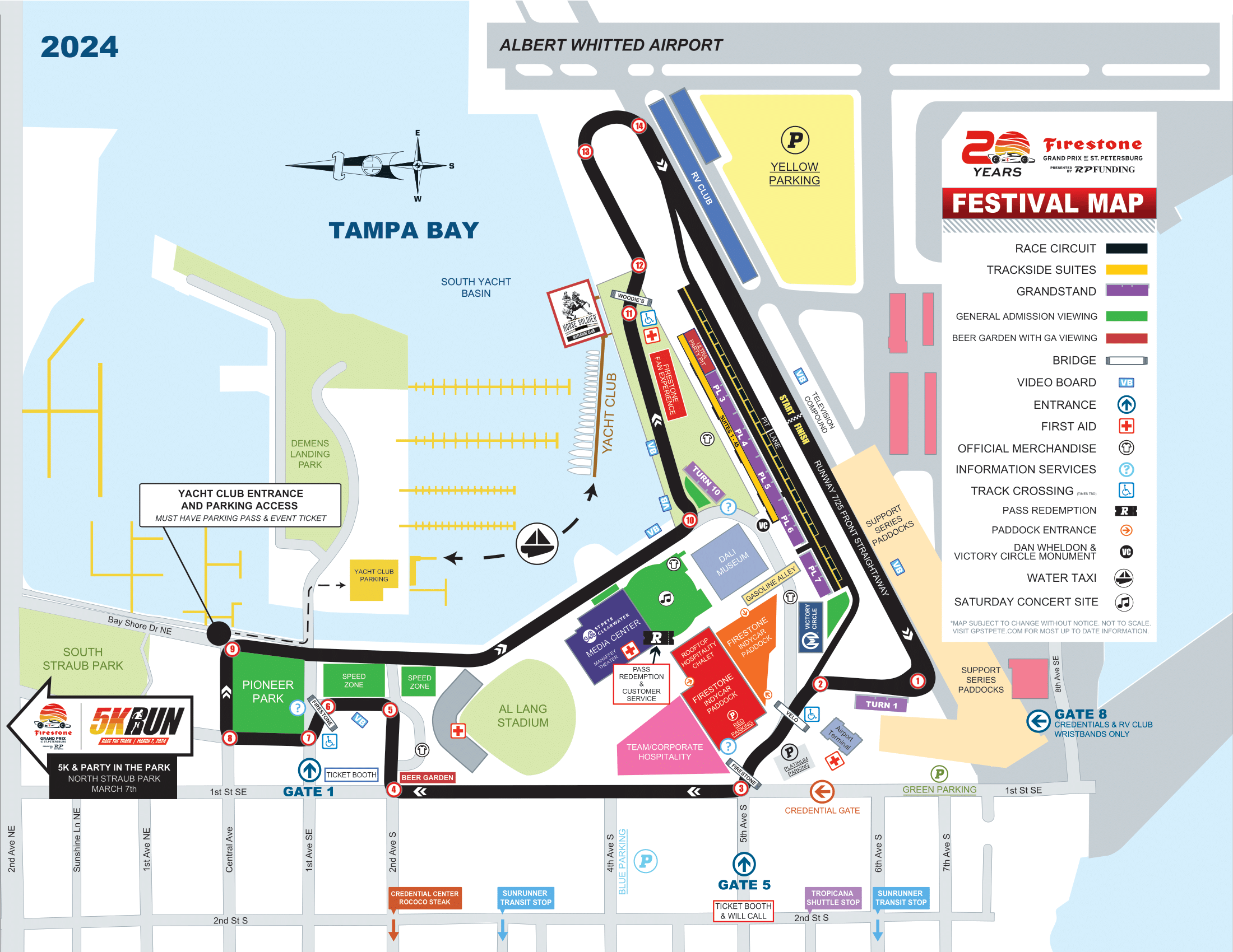 2024 Firestone Grand Prix of St. Petersburg Map