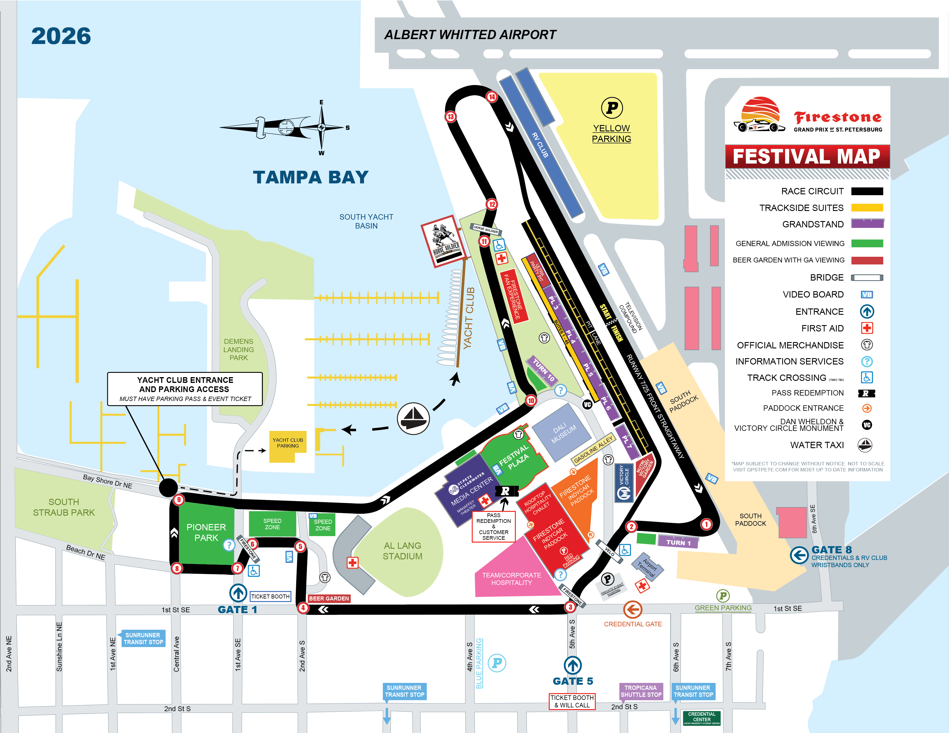 2026 Firestone Grand Prix of St. Petersburg Map